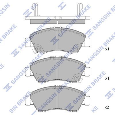 Тормозные колодки дисковые HI-Q SP2032