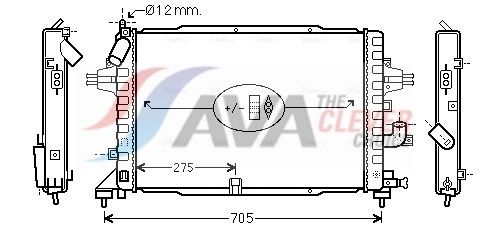 Радіатор охолодження двигуна AVA QUALITY COOLING OLA2383 - zapix