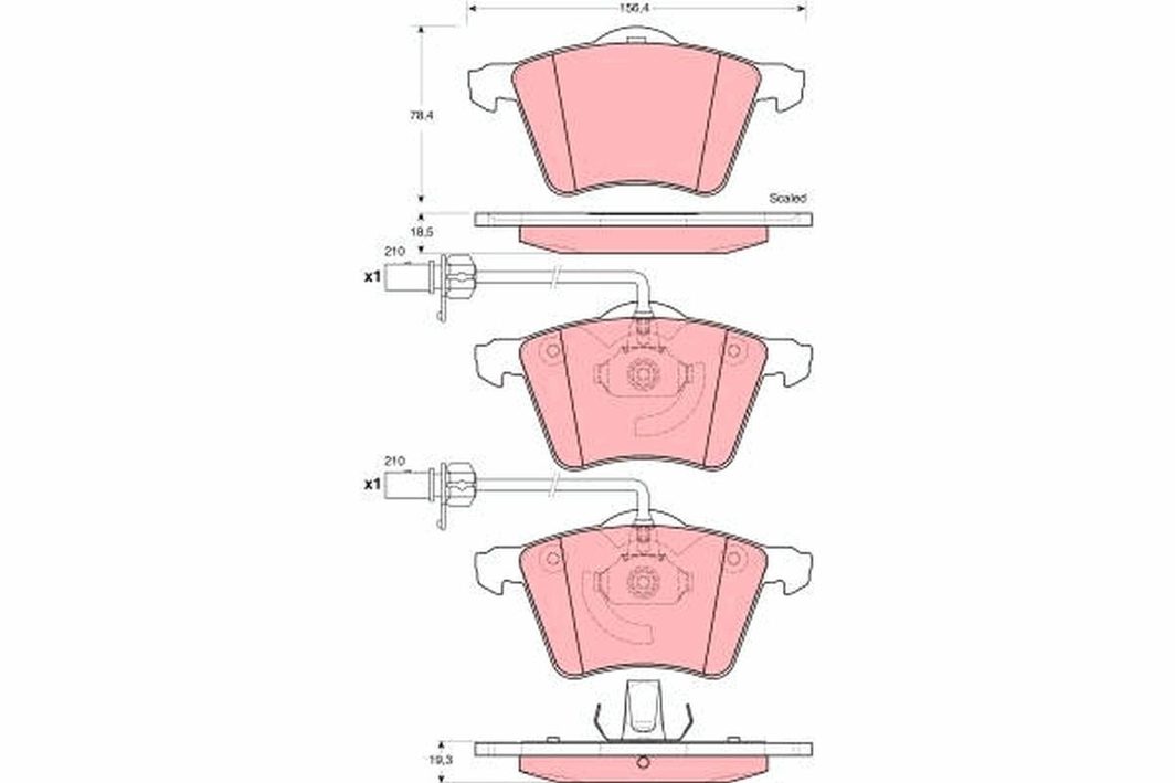 Гальмівні колодки дискові TRW GDB1459 - zapix
