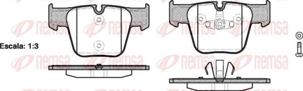 Гальмівні колодки дискові REMSA 121800 - zapix