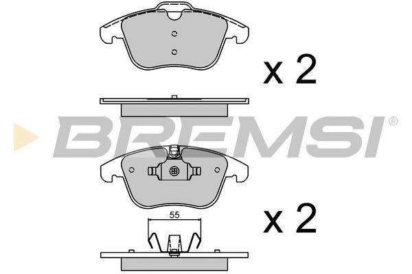 Гальмівні колодки дискові BREMSI BP3297 - zapix