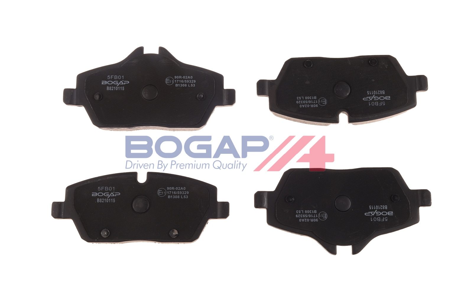 Гальмівні колодки дискові BOGAP B8210115 - zapix