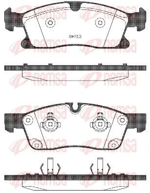 Гальмівні колодки дискові REMSA 143010 - zapix
