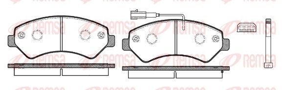 Гальмівні колодки дискові REMSA 127512 - zapix