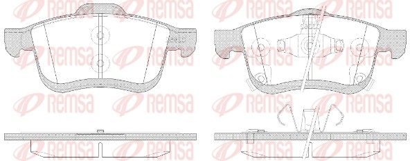 Гальмівні колодки дискові REMSA 118342 - zapix