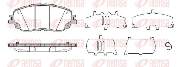 Гальмівні колодки дискові REMSA 178710 - zapix