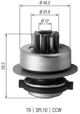 Бендикс стартера MAGNETI MARELLI 940113020171 - zapix