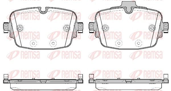 Гальмівні колодки дискові REMSA 173900 - zapix