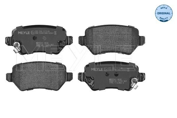 Гальмівні колодки дискові MEYLE 0252341715W - zapix