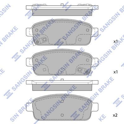 Гальмівні колодки дискові HI-Q SP1363 - zapix