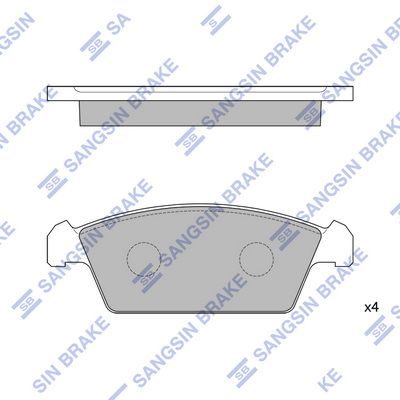 Гальмівні колодки дискові HI-Q SP1050 - zapix