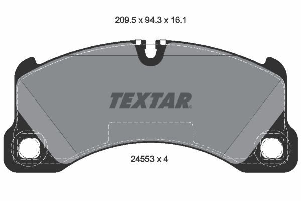 Гальмівні колодки дискові TEXTAR 2455301 - zapix