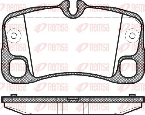 Гальмівні колодки дискові REMSA 136900 - zapix