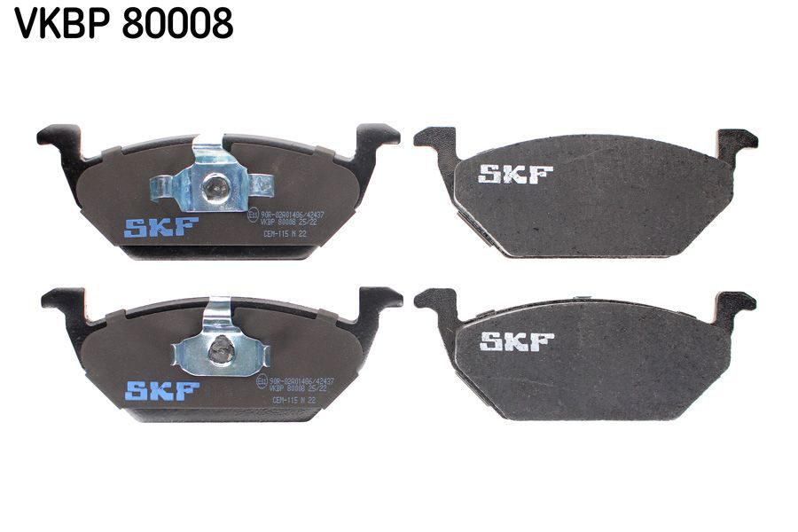 Гальмівні колодки дискові SKF VKBP80008 - zapix