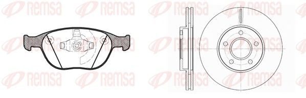 Гальмівні колодки дискові REMSA 898400 - zapix