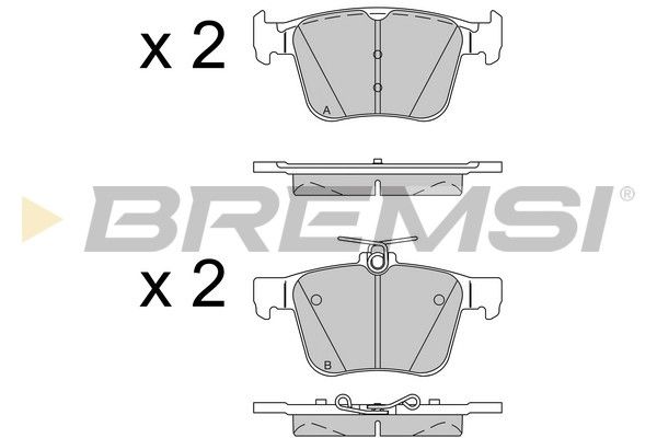 Тормозные колодки дисковые BREMSI BP3517