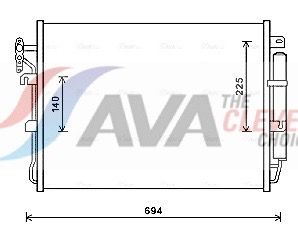 Радіатор кондиціонера AVA QUALITY COOLING AUA5215D - zapix