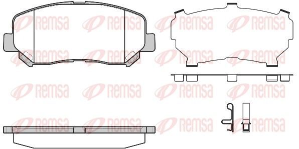 Гальмівні колодки дискові REMSA 151324 - zapix