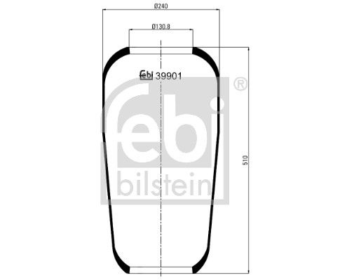 Пневматична підвіска FEBI BILSTEIN 39901 - zapix