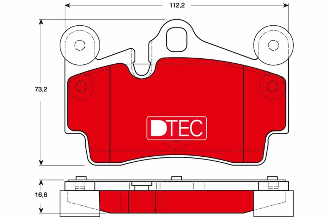 Гальмівні колодки дискові TRW GDB1653DTE