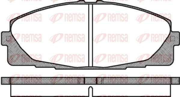 Гальмівні колодки дискові REMSA 132500 - zapix