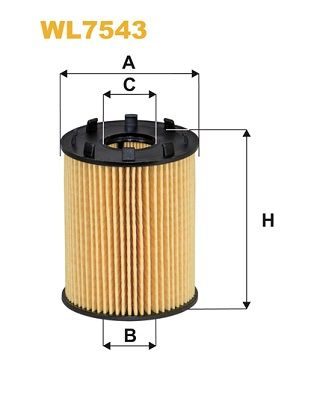 Оливний фільтр WIX FILTERS WL7543