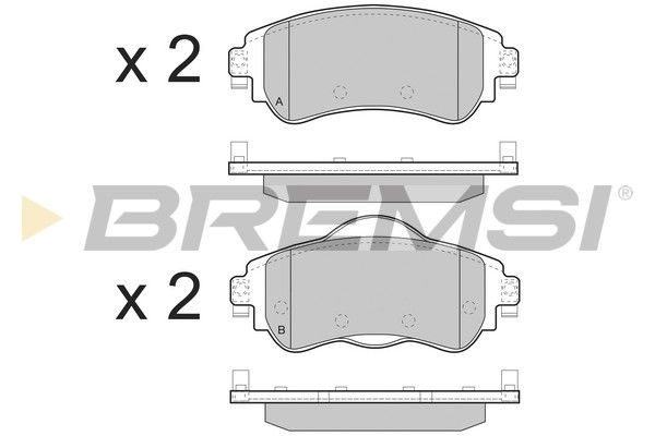 Гальмівні колодки дискові BREMSI BP3491 - zapix