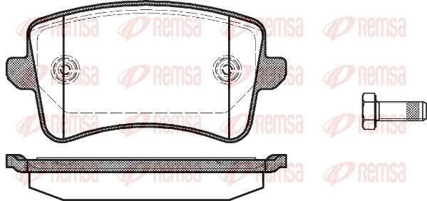 Гальмівні колодки дискові REMSA 134300 - zapix