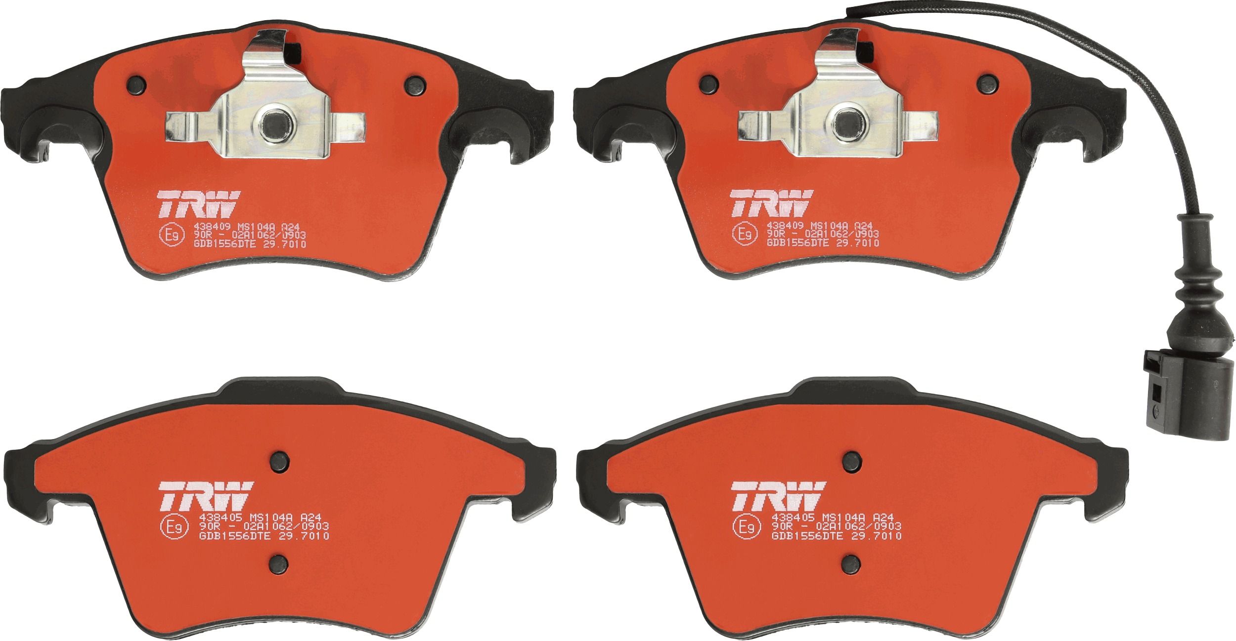 Гальмівні колодки дискові TRW GDB1556DTE - zapix