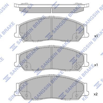 Гальмівні колодки дискові HI-Q SP1235 - zapix