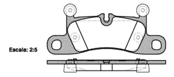 Гальмівні колодки дискові WOKING P1279310 - zapix