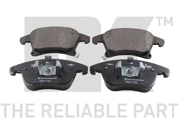 Тормозные колодки дисковые NK 222586