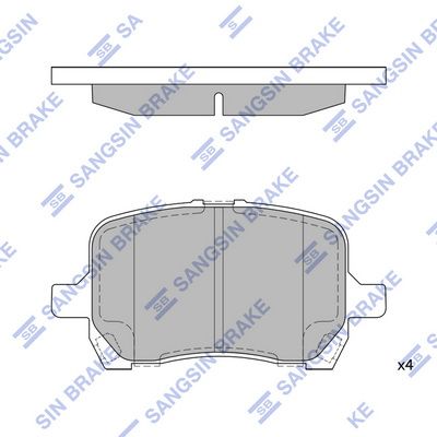 Тормозные колодки дисковые HI-Q SP1444