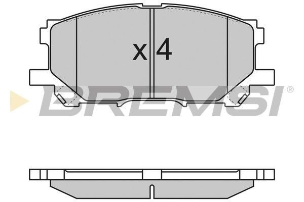 Гальмівні колодки дискові BREMSI BP3168