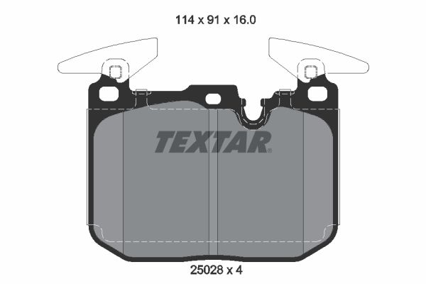 Тормозные колодки дисковые TEXTAR 2502807