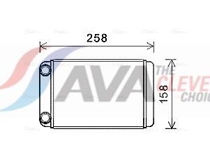 Радіатор пічки AVA QUALITY COOLING OLA6677 - zapix