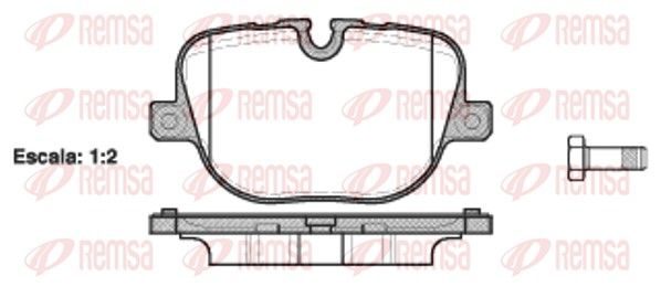 Гальмівні колодки дискові REMSA 140800 - zapix