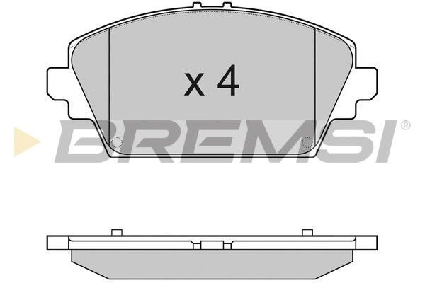 Гальмівні колодки дискові BREMSI BP2945 - zapix