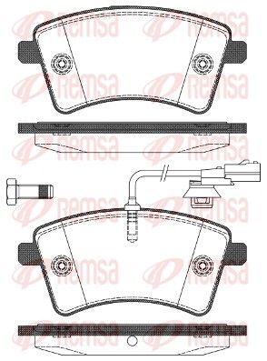 Гальмівні колодки дискові REMSA 135101 - zapix