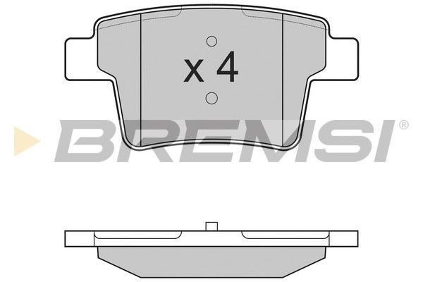 Гальмівні колодки дискові BREMSI BP3266 - zapix