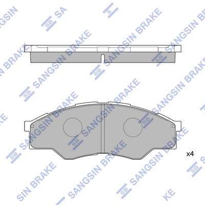 Гальмівні колодки дискові HI-Q SP1276 - zapix