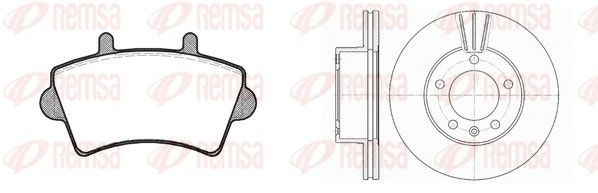 Гальмівні колодки дискові REMSA 881901 - zapix