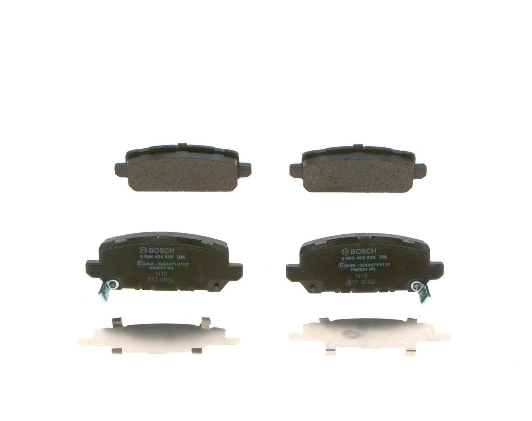 Гальмівні колодки дискові BOSCH 0986494838 - zapix