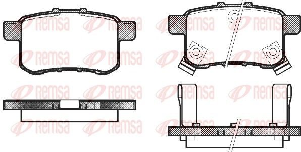 Гальмівні колодки дискові REMSA 133202 - zapix