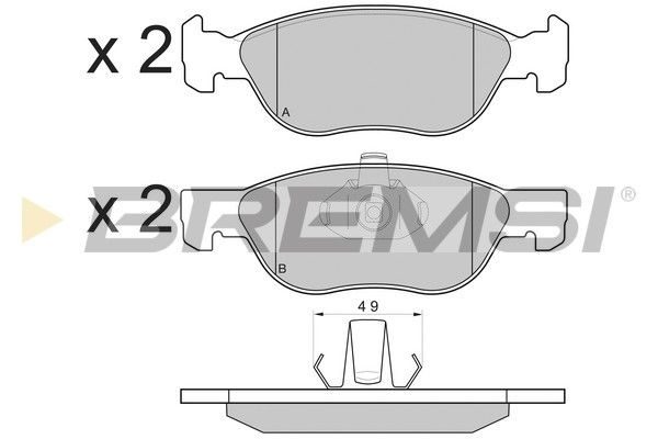 Гальмівні колодки дискові BREMSI BP3131 - zapix