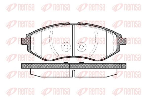 Гальмівні колодки дискові REMSA 098600 - zapix