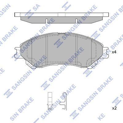 Гальмівні колодки дискові HI-Q SP4212 - zapix