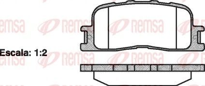 Гальмівні колодки дискові REMSA 085400 - zapix