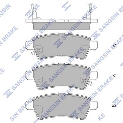 Тормозные колодки дисковые HI-Q SP1477