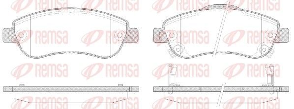 Гальмівні колодки дискові REMSA 128902 - zapix